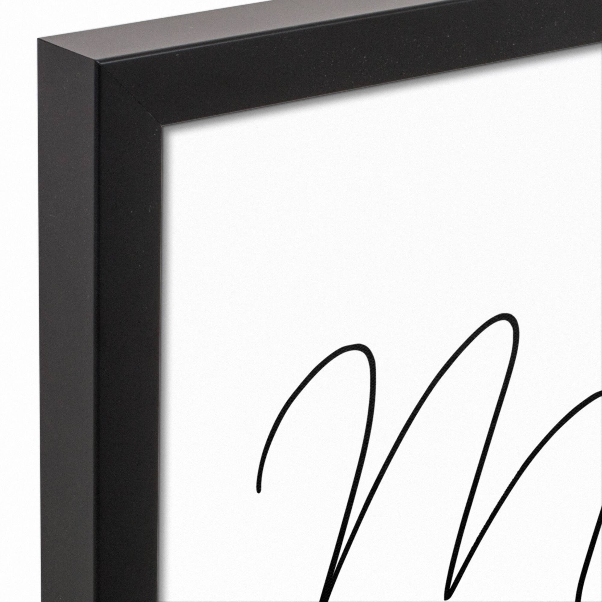 I Get it From My Mama Black Framed Canvas Art